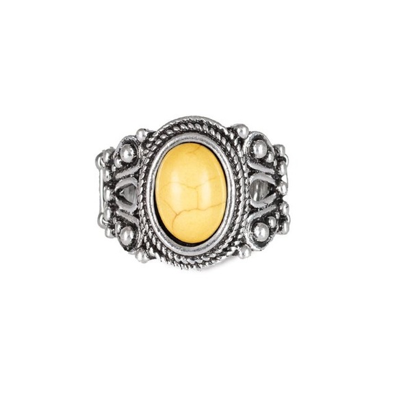 paparazzi Jewelry - Coyote Canyon Yellow Ring